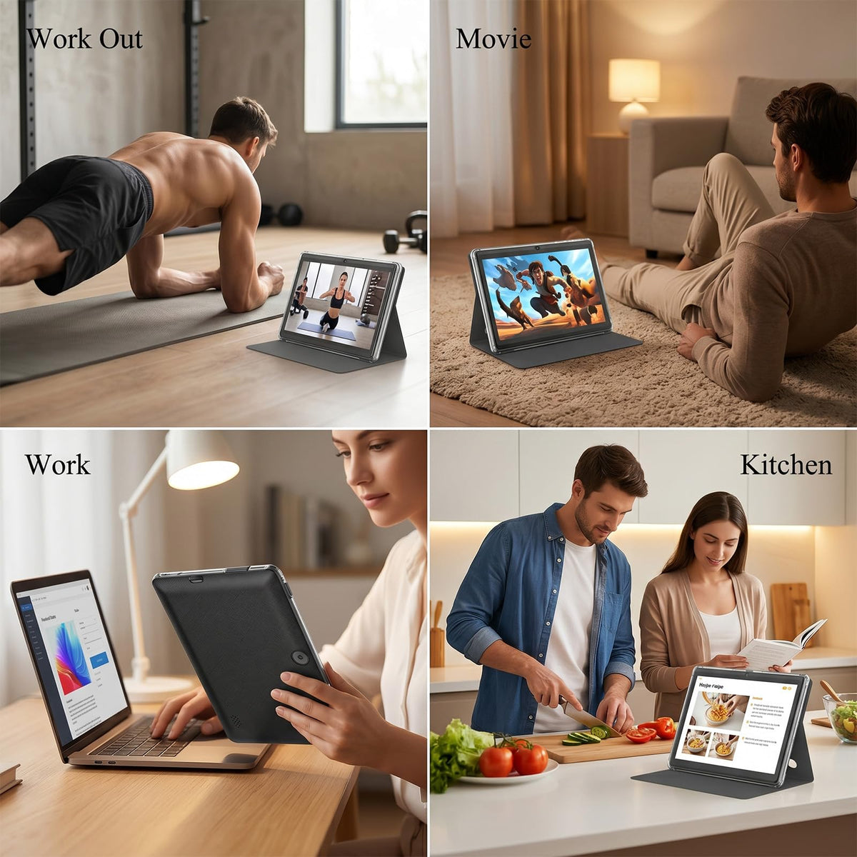 7 Inch Android Tablet with Protective Case, 8GB RAM 32GB ROM P870