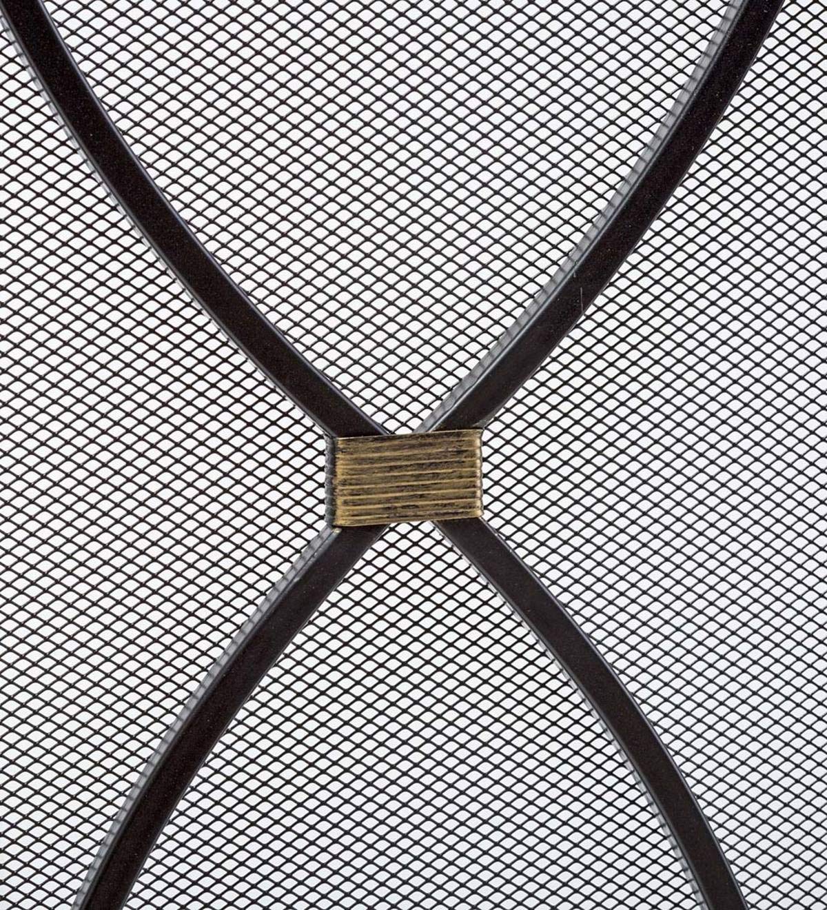 Black Metal Fireplace Screen L621005