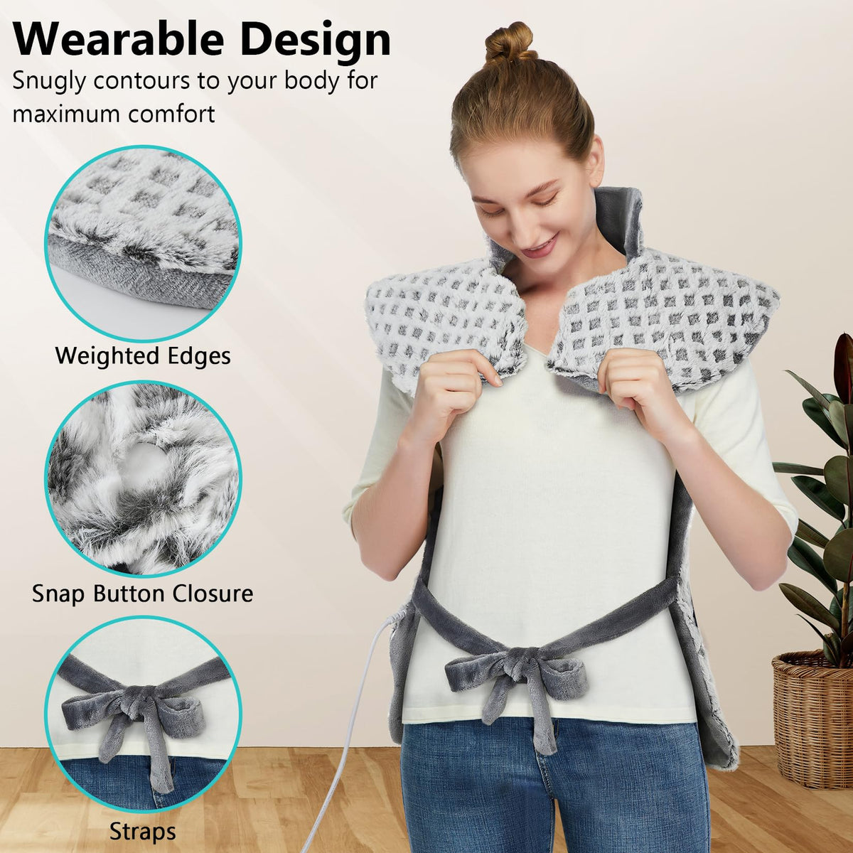 4 Massaging Heating Pad Q7577