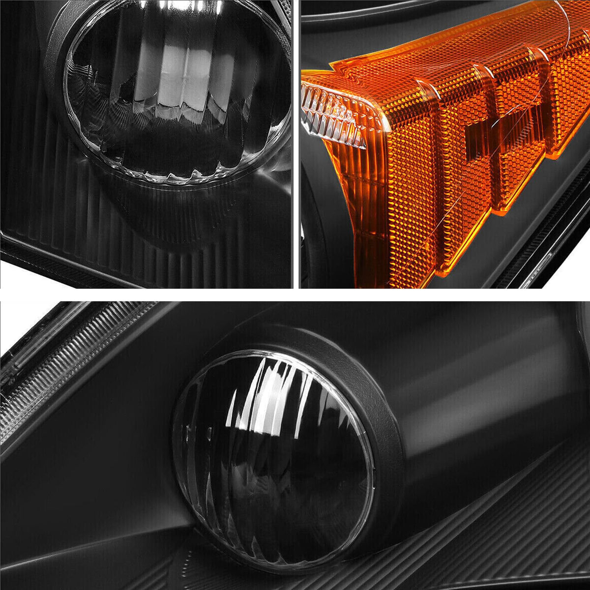 Black Headlights Pair W436