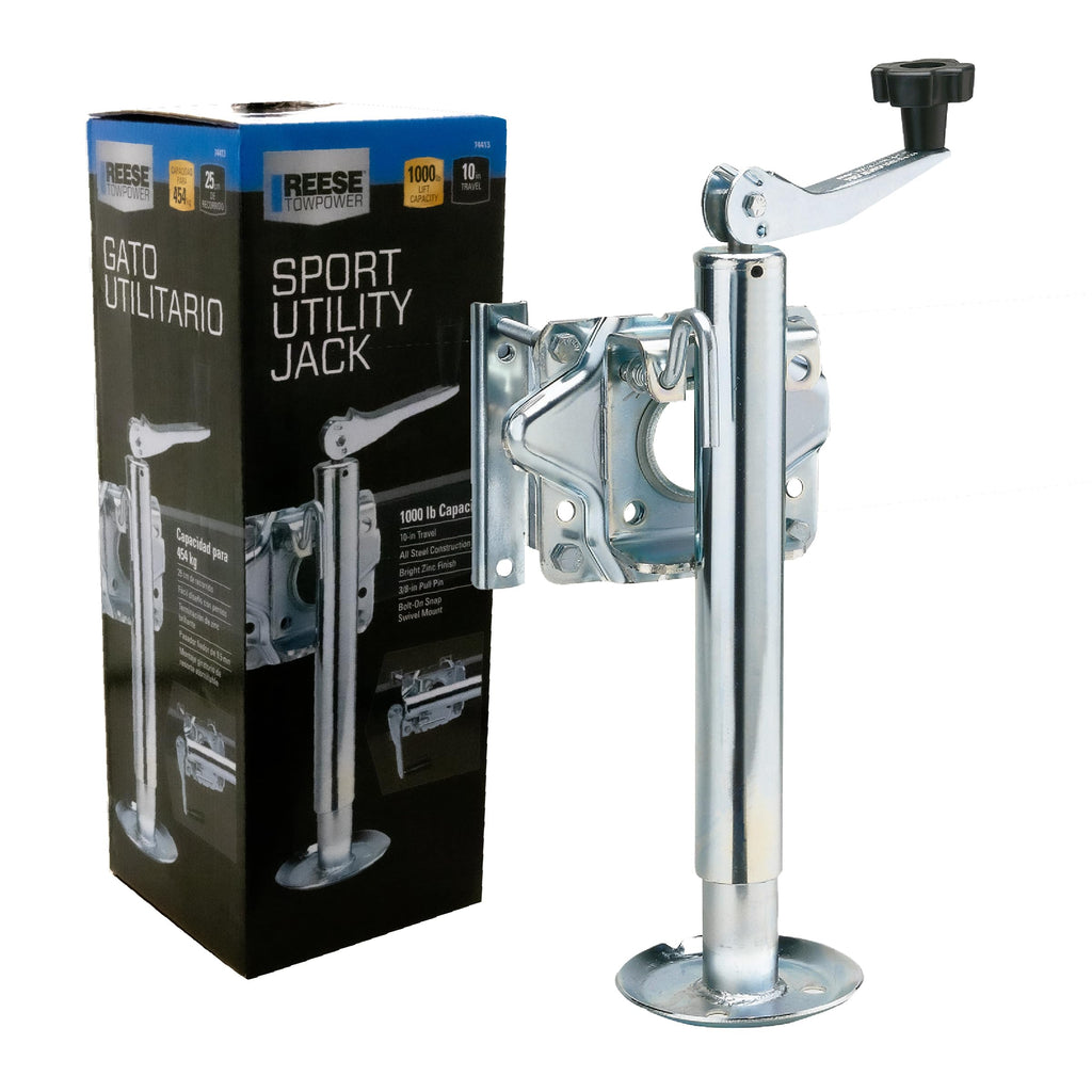 Round Trailer Jack Side Mount 1,000 lbs. Lift Capacity J2683
