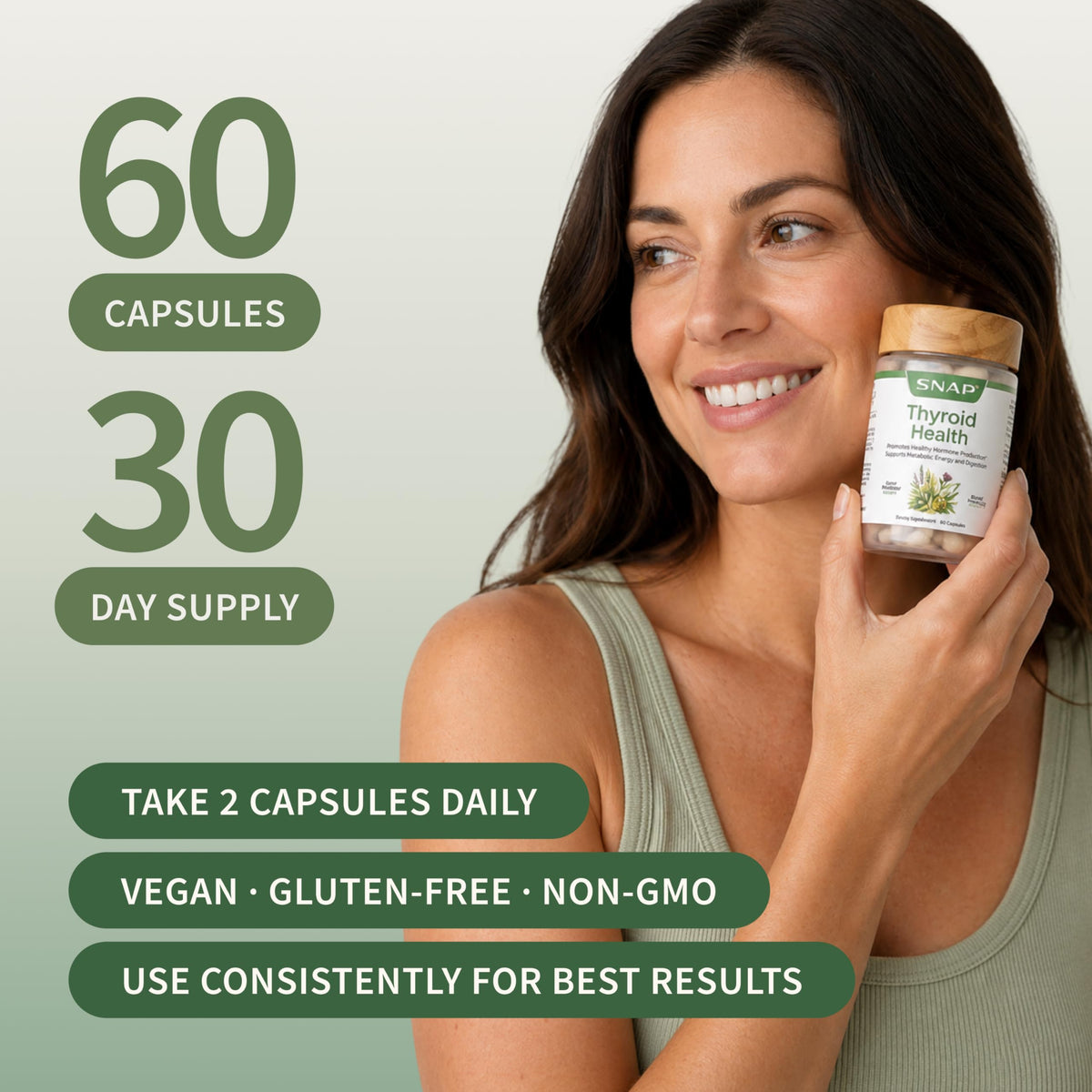 60 Capsules Thyroid Health Supplement H10519