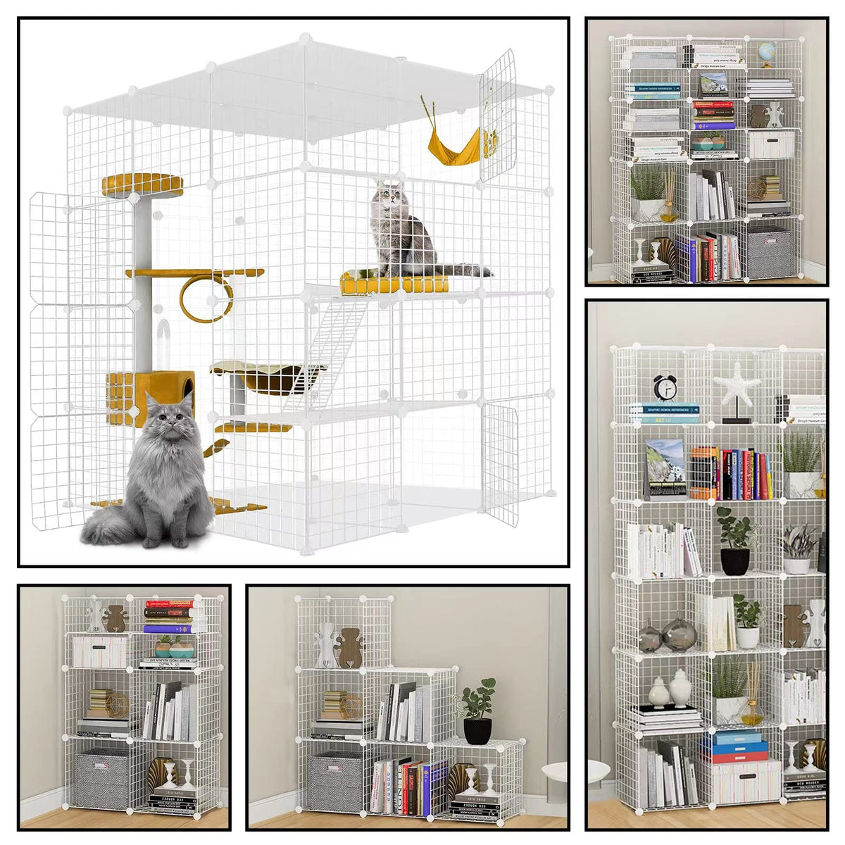 Large Cat Cage Detachable Metal Wire Playpen L274