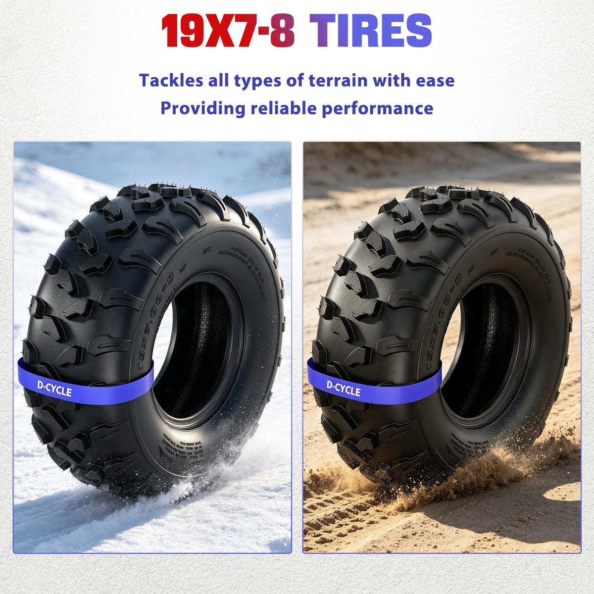19x7-8 ATV UTV Tubeless All-Terrain Tire P68855