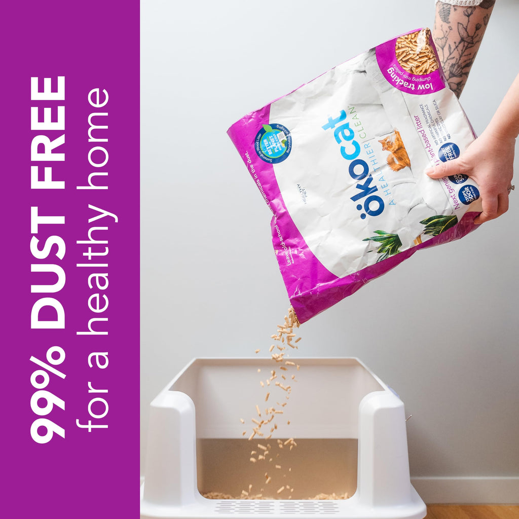 Low Tracking Natural Wood Clumping Cat Litter 21.5 Lbs V888315