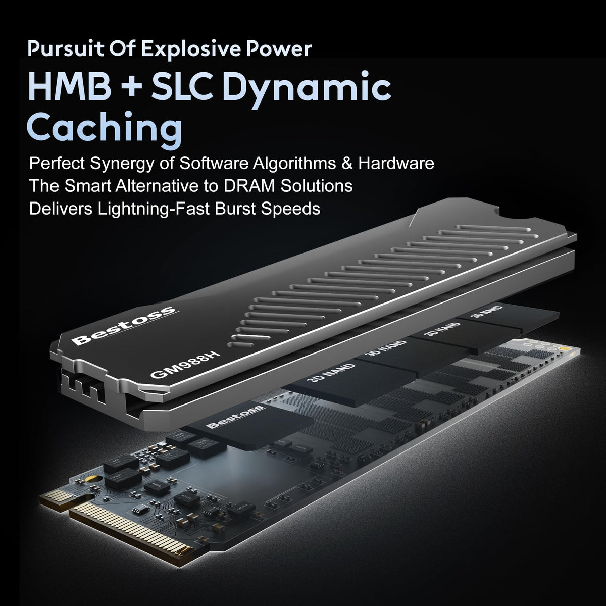 1TB PCIe 4.0 NVMe M.2 2280 SSD with Heatsink P61944