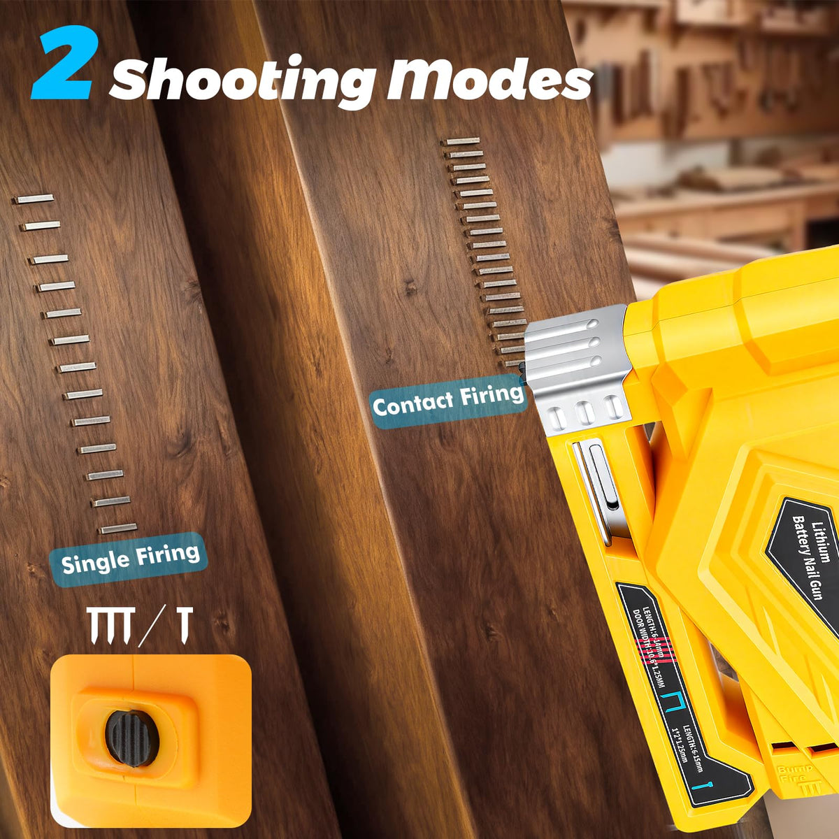 18 Gauge Cordless Brad Nailer and Narrow Crown Stapler W2215