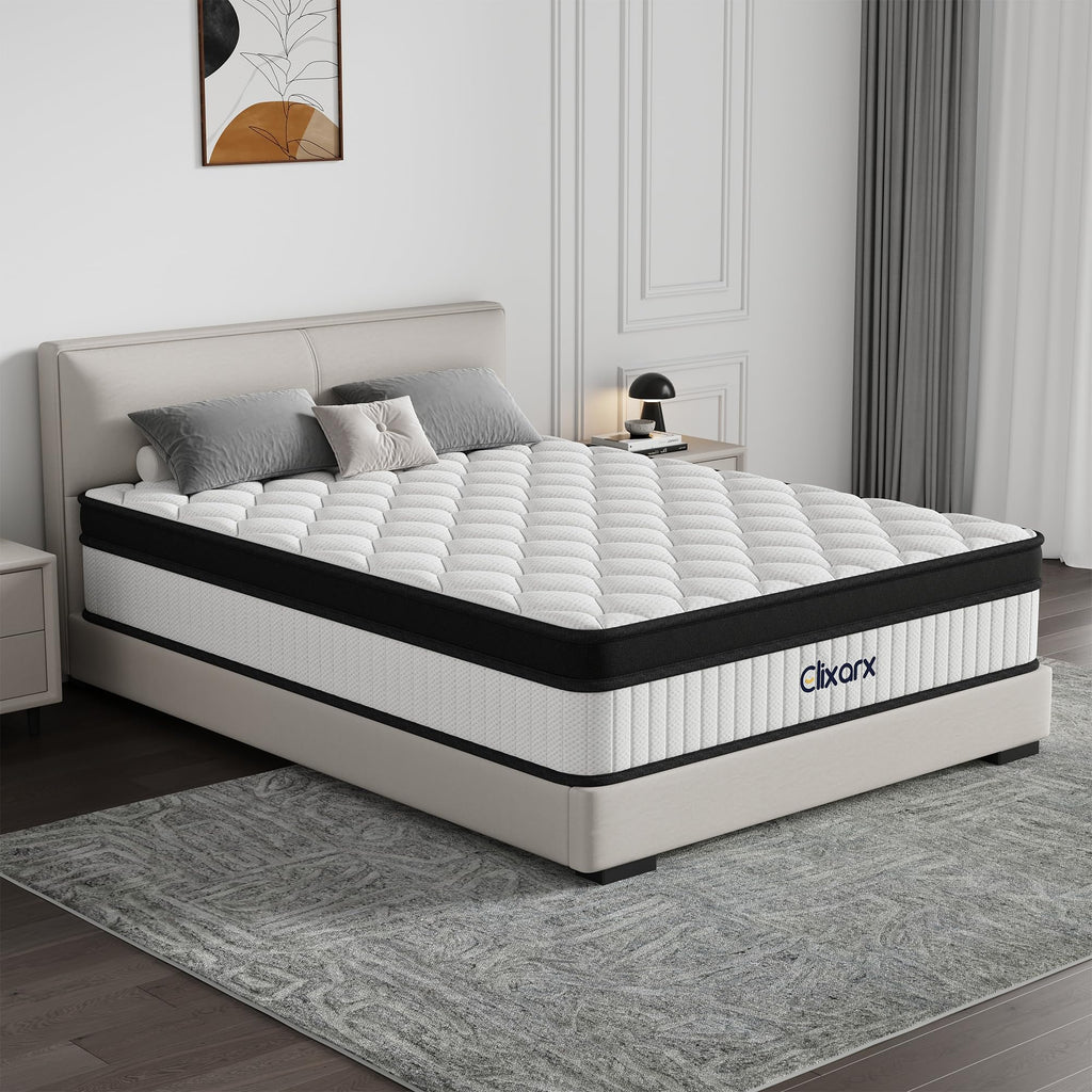 Full Size 12 Inch Hybrid Medium Firm Memory Foam Mattress C605130