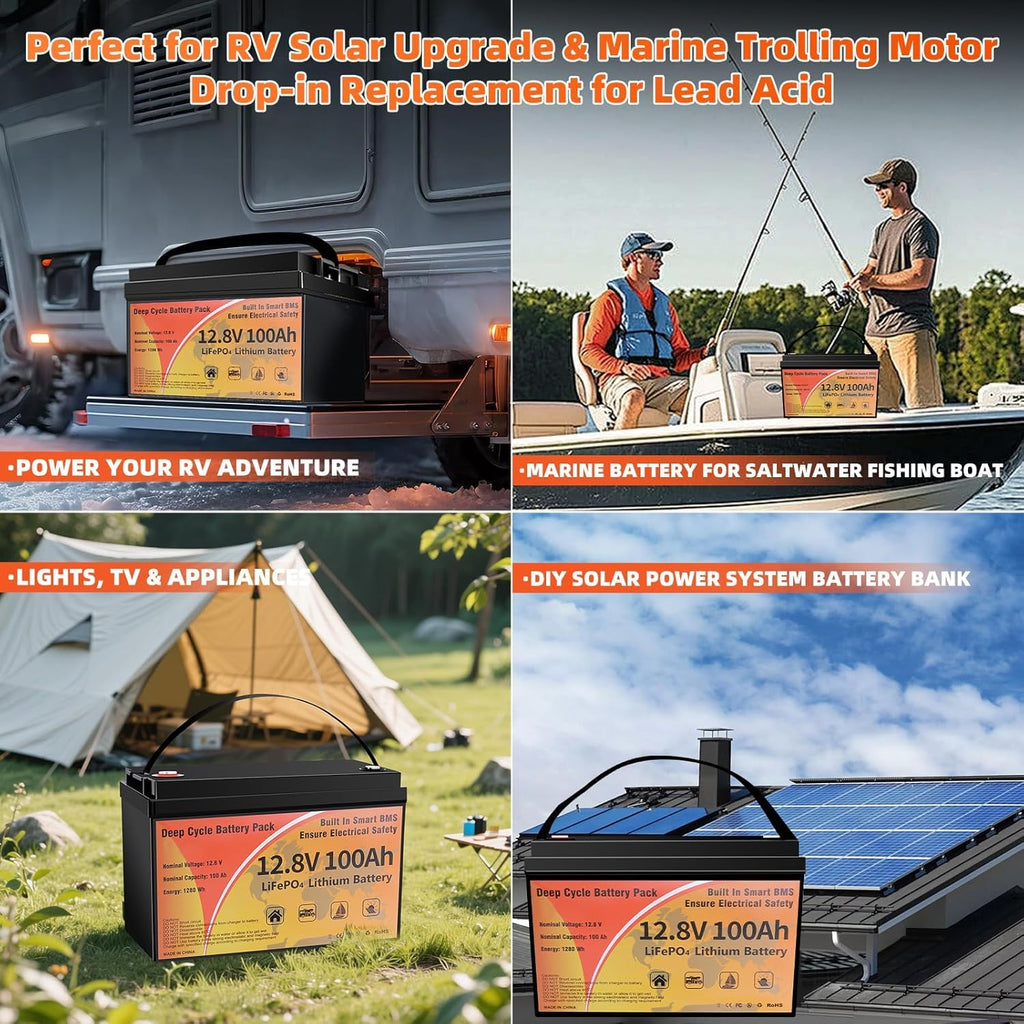 12V 100Ah LiFePO4 Battery Group 31 Y74310