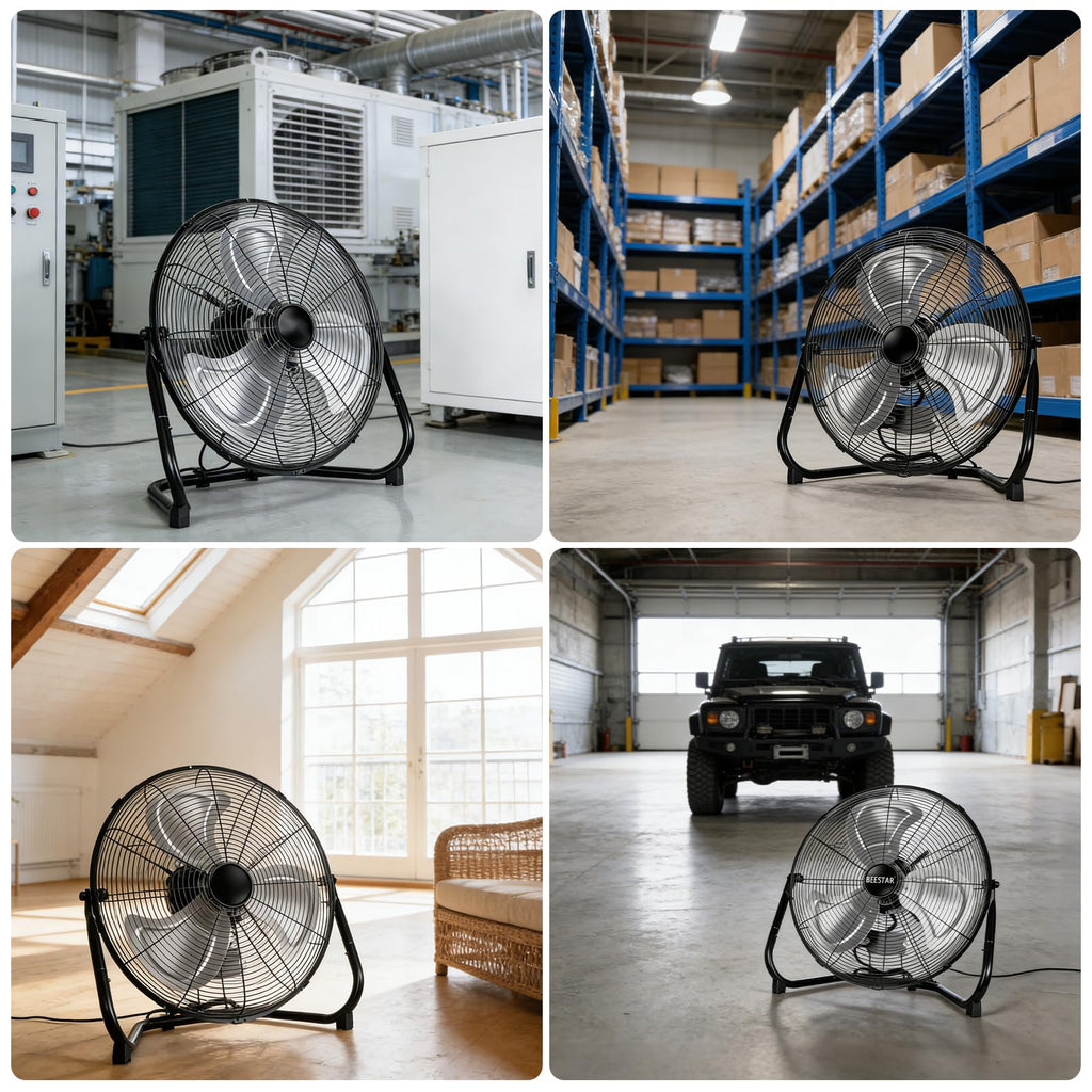 20 Inch Heavy Duty High Velocity Metal Floor Fan N7694