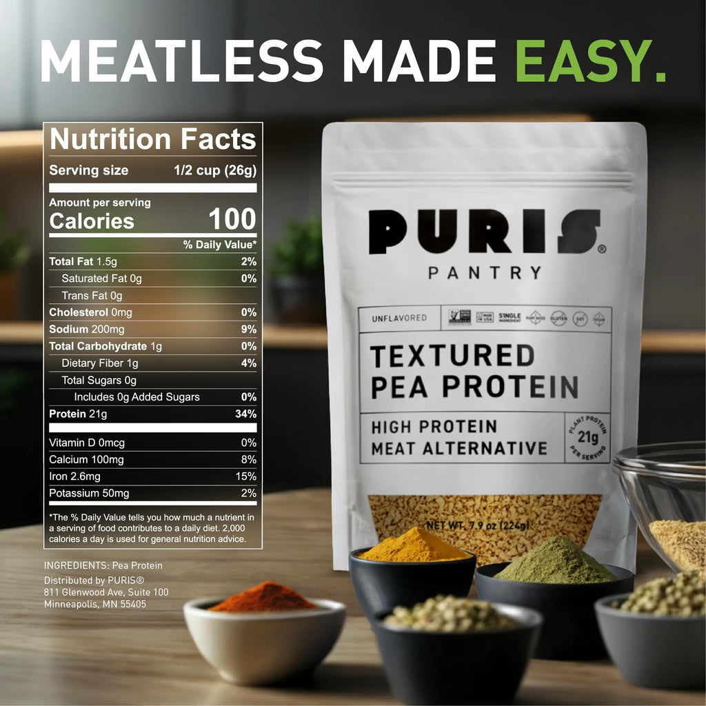 Textured Pea Protein 21g 5 lb Bulk P8474