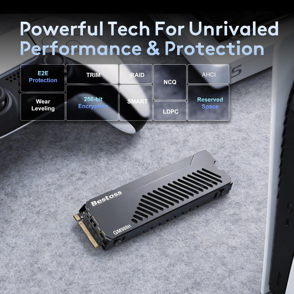 1TB PCIe 4.0 NVMe M.2 2280 SSD with Heatsink P61944