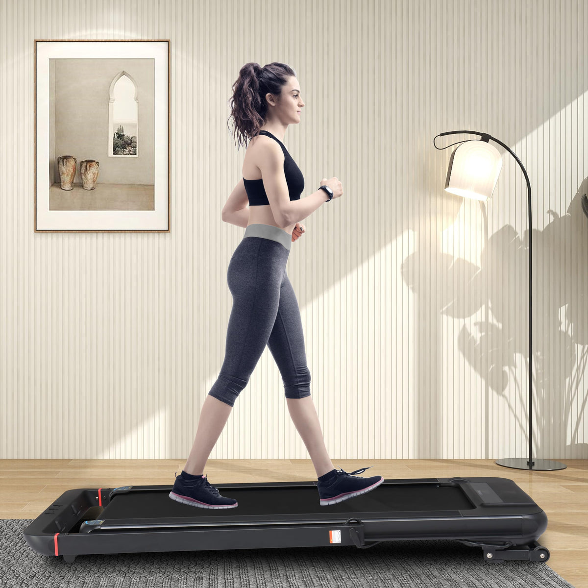 Foldable Treadmill with 18" Wide Running Belt E93756