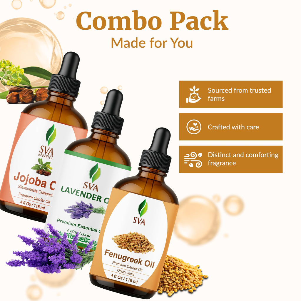 Fenugreek Lavender 4 Fl oz Glass Bottles with Droppers G8746