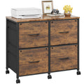 4 Drawer Mobile Lateral File Cabinet Z22867