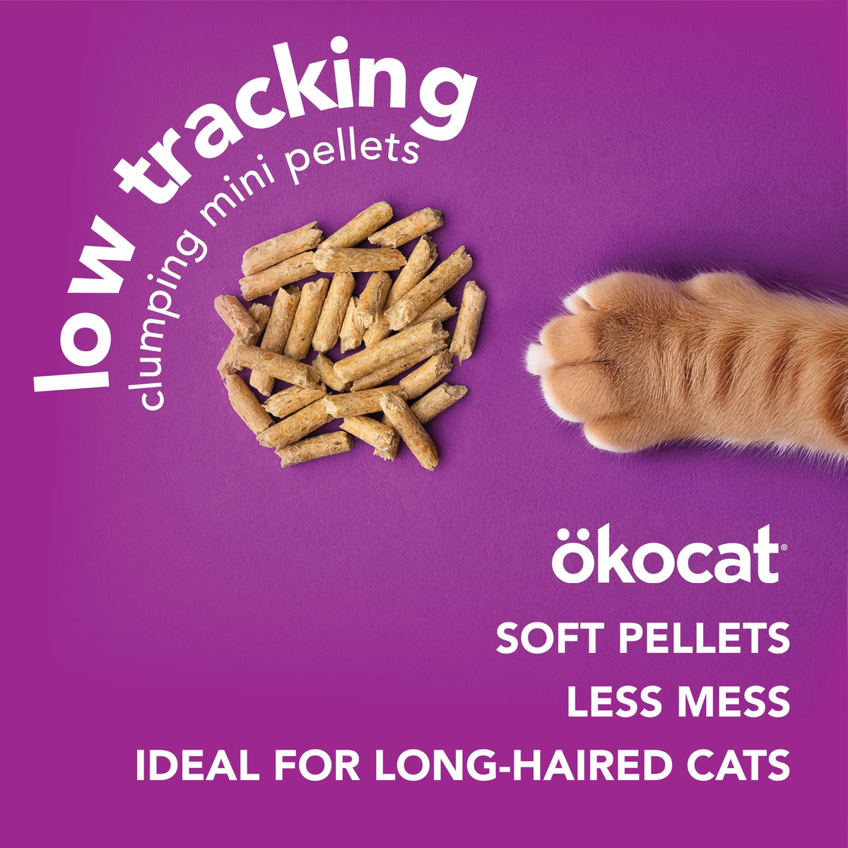 Low Tracking Natural Wood Clumping Cat Litter 21.5 Lbs V888315