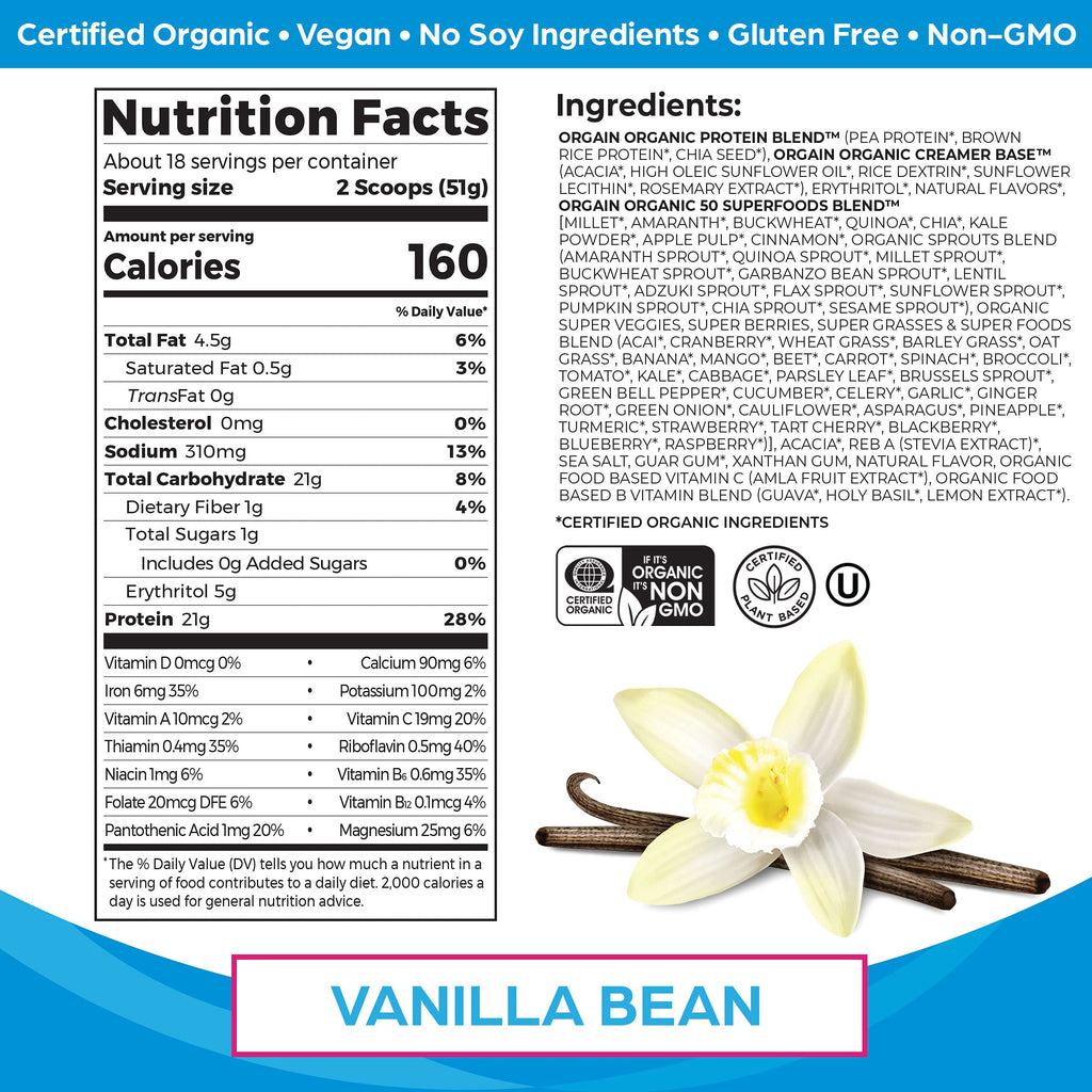 Organic Vegan Protein Powder + Superfoods Powder Bundle Z461