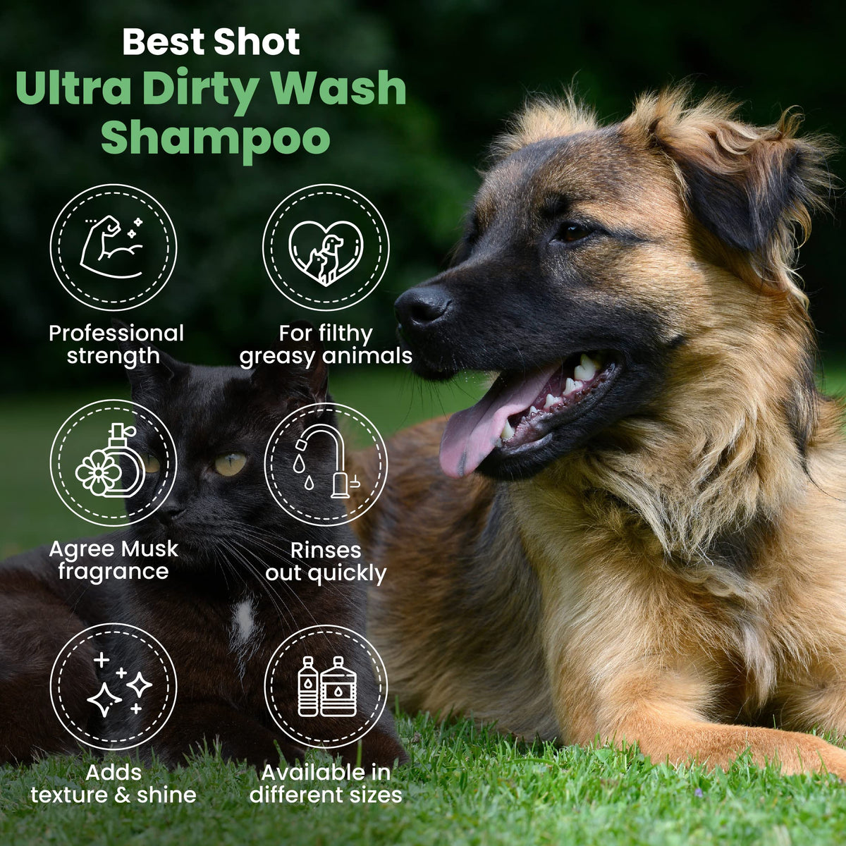 Soap-Free Quick-Rinsing Dog and Cat Shampoo 1 Gallon S70908